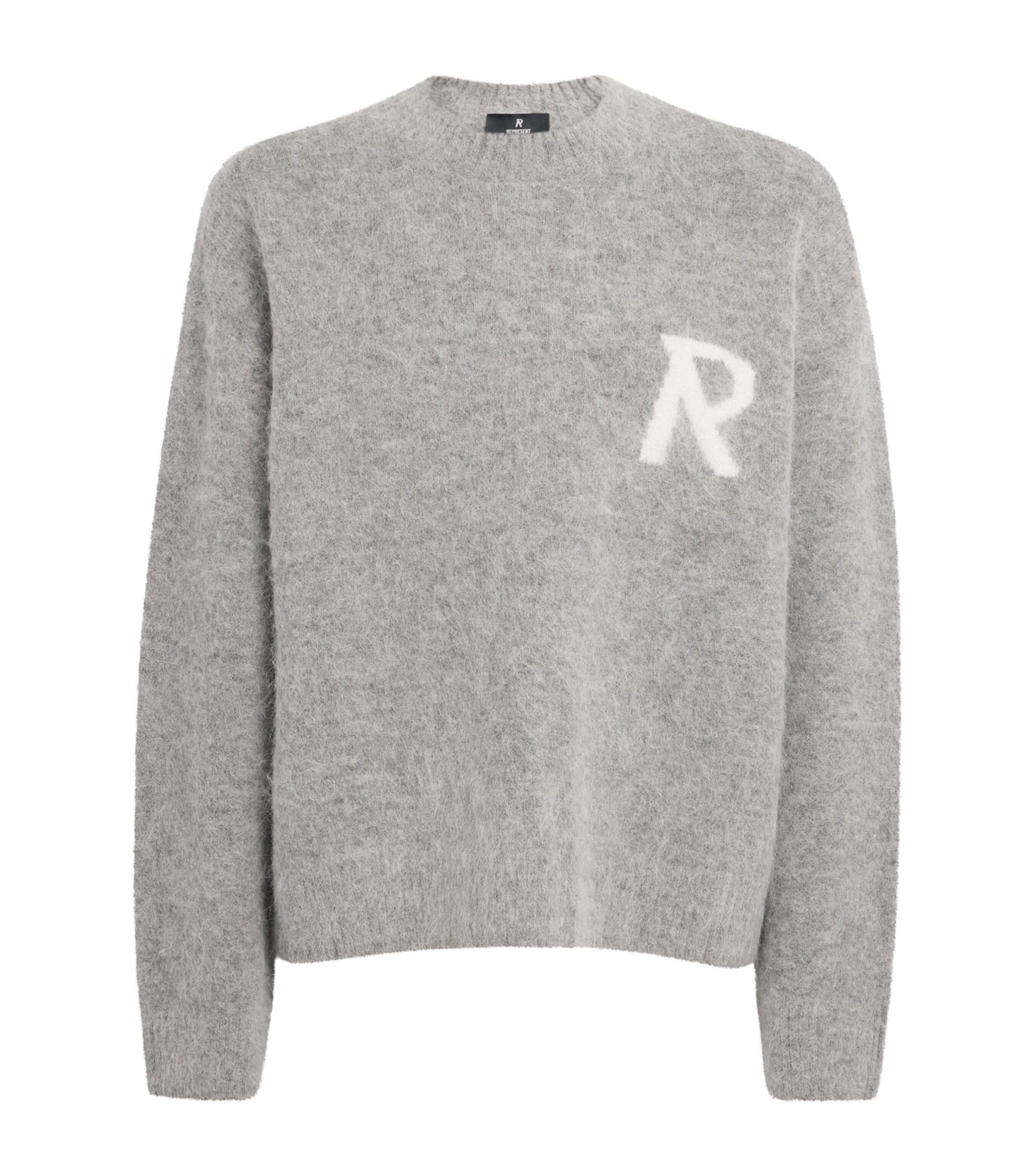 Represent Alpaca-Blend Logo Oversized Sweater by REPRESENT
