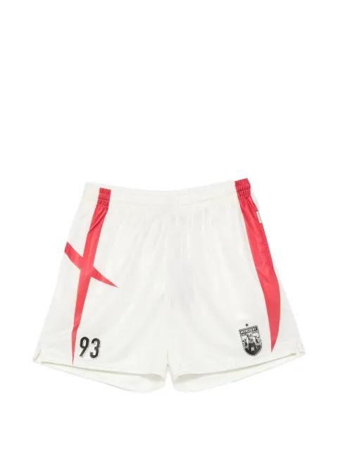 Spike logo-patch panelled shorts by REPRESENT
