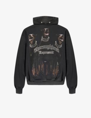 Thoroughbred graphic-print cotton-jersey hoody by REPRESENT