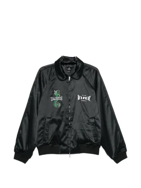 Viper-embroidered zip-fastening jacket by REPRESENT