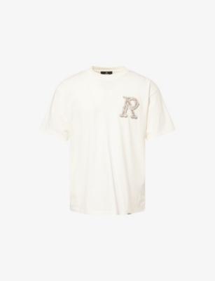 Western Initial Graphic-Embroidered Cotton T-Shirt by REPRESENT
