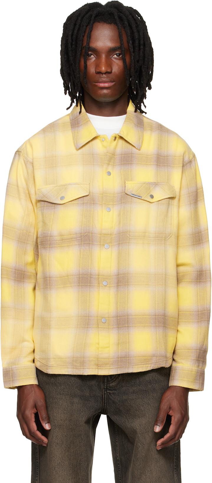 Yellow & Beige Vintage Flannel Shirt by REPRESENT