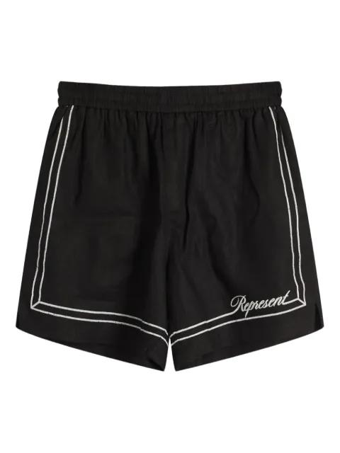 border-detail shorts by REPRESENT