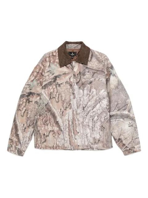corduroy-collar camouflage trucker jacket by REPRESENT