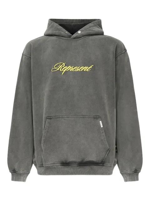 embroidered cotton hoodie by REPRESENT