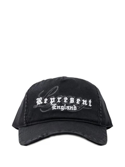 embroidered script cap hat by REPRESENT