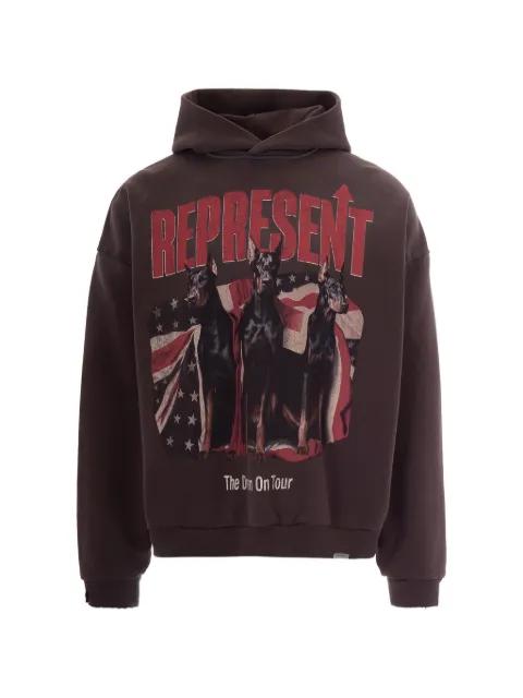graphic hoodied sweatshirt by REPRESENT