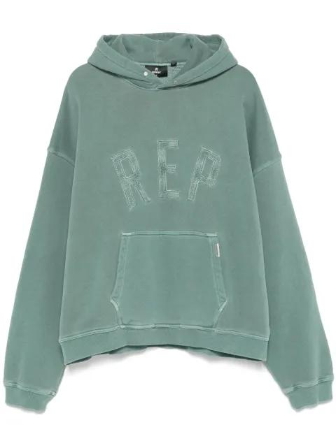 logo-appliqué hoodie by REPRESENT