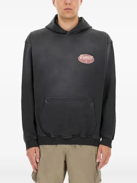 logo-detail hoodie by REPRESENT