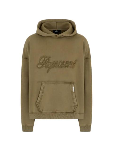 logo-detail hoodie by REPRESENT