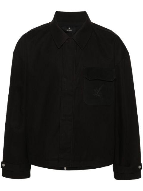 logo-engraved cotton jacket by REPRESENT