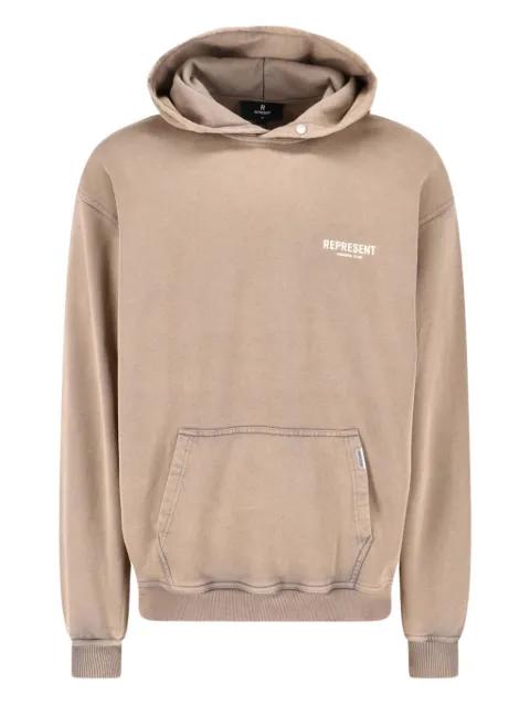 logo-print hoodie by REPRESENT