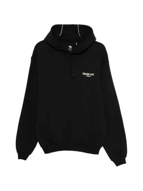 logo-print hoodie by REPRESENT