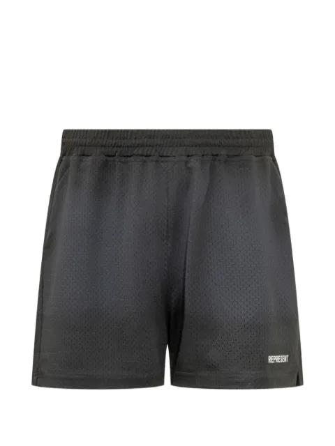 mesh logo-print track shorts by REPRESENT