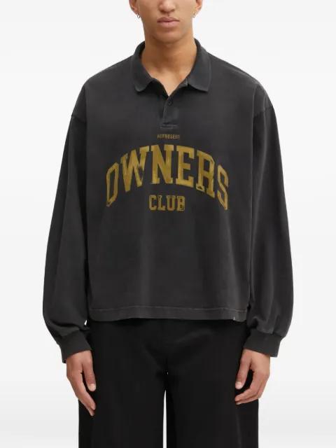 owlettering polo shirt by REPRESENT