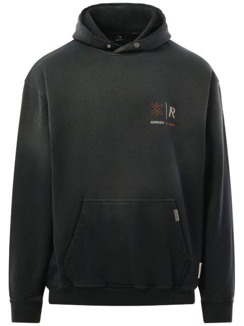 x Marais logo-print hoodie by REPRESENT