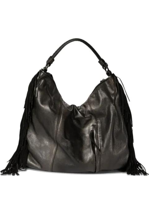 fringed-hem  shoulder bag by REPTILE'S HOUSE