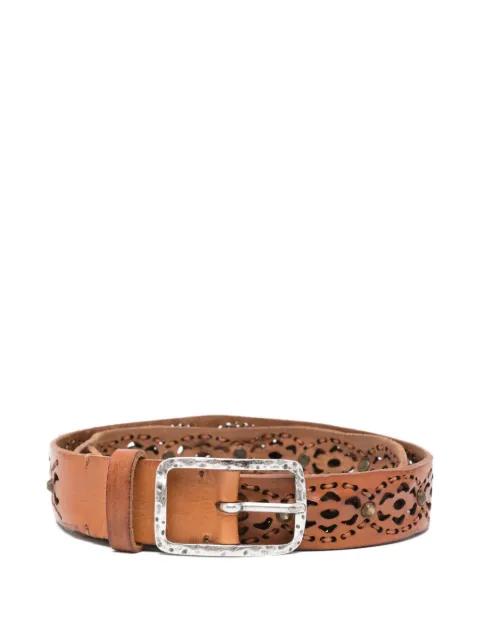 leather cut-out belt by REPTILE'S HOUSE