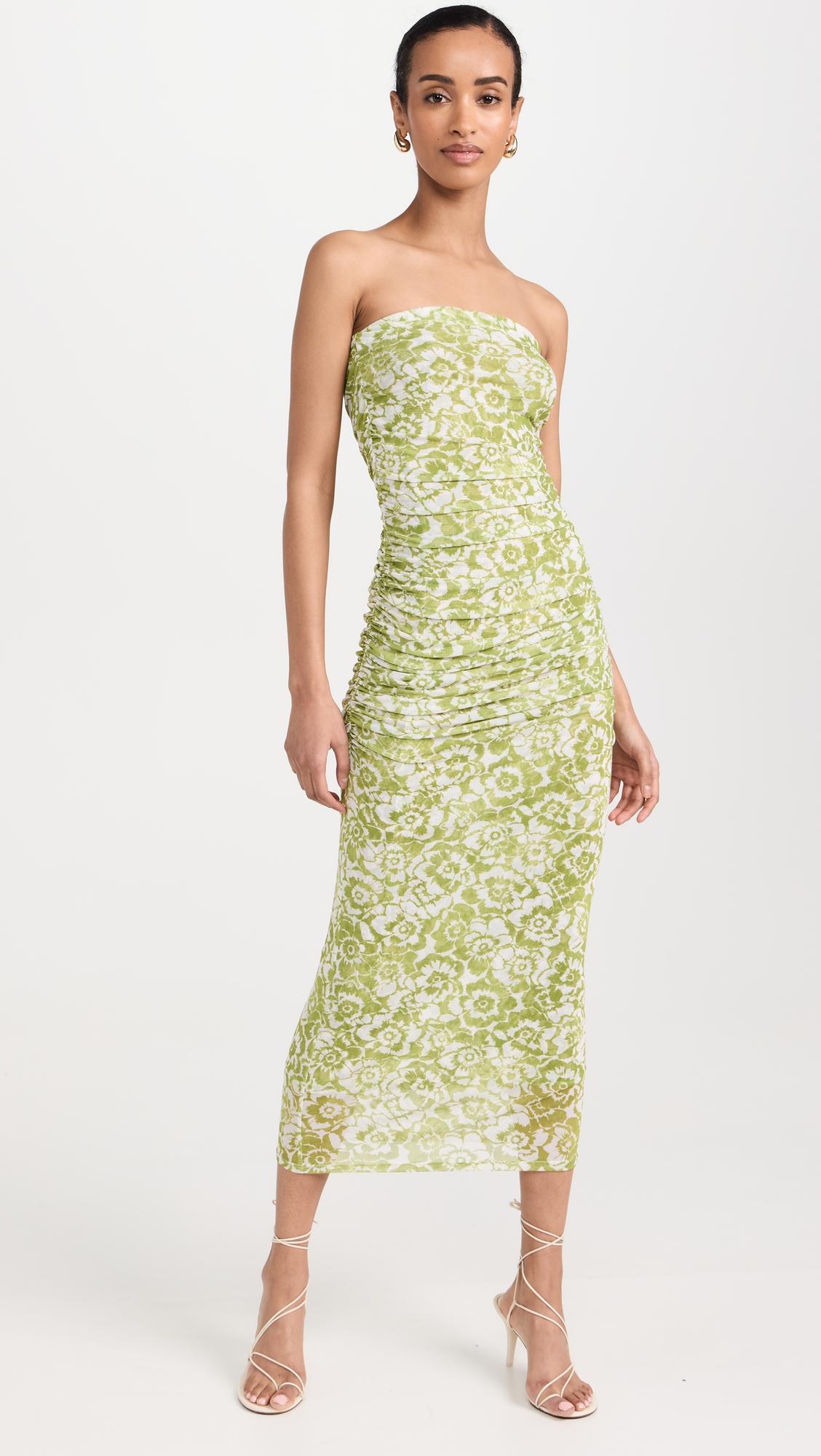 Kristina Mesh Dress In Lotus by RESA