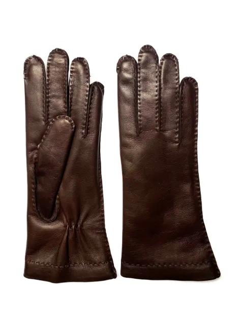 stitched leather gloves by RESTELLI