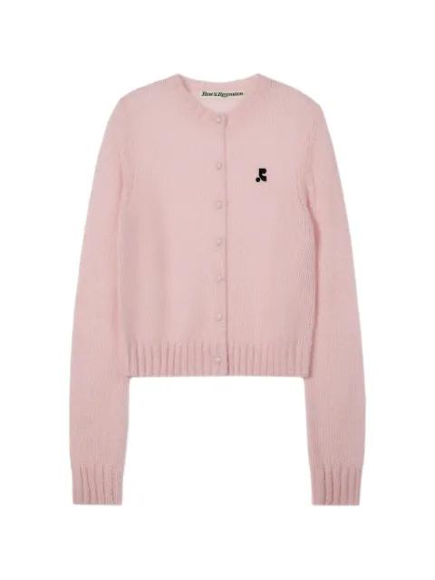 logo-embroidered cardigan by REST&RECREATION