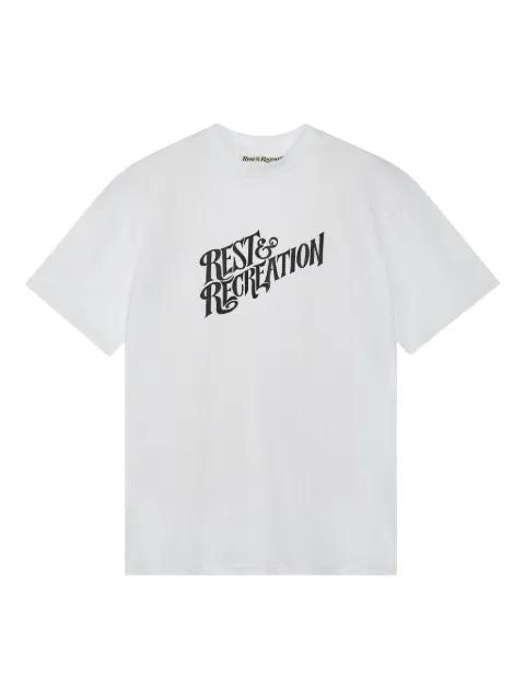 logo-print T-shirt by REST&RECREATION