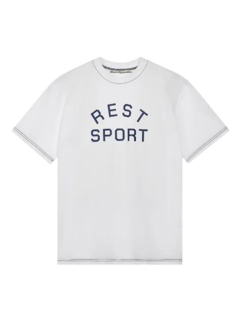 logo-print t-shirt by REST&RECREATION