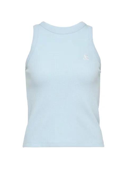 waffle-knit logo-embroidered cotton tank top by REST&RECREATION