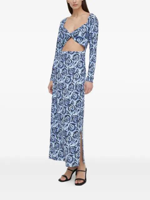 cut-out long-sleeved dress by RESUME