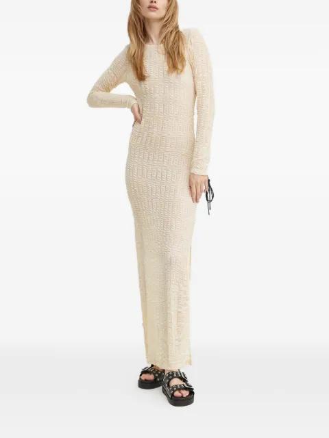 gathered open-back maxi dress by RESUME