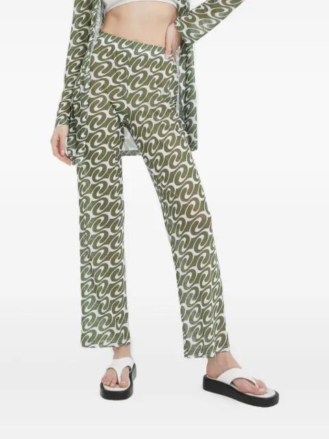 geometric-pattern trousers by RESUME