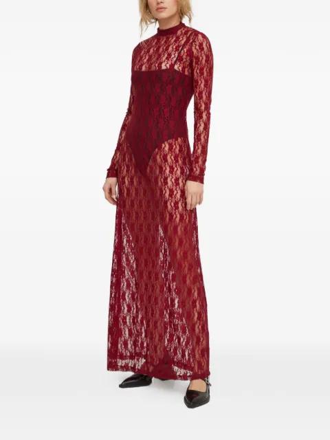 laced long-sleeved maxi dress by RESUME
