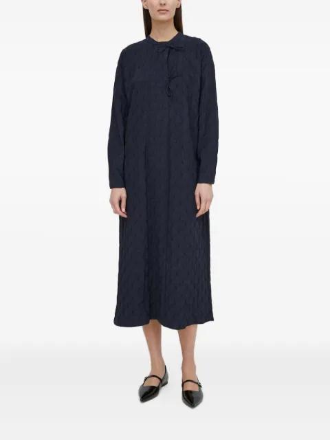 tie-detailing midi dress by RESUME