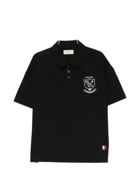 L'Aterlier De La Rue logo-embroidered polo shirt by RETERNITY