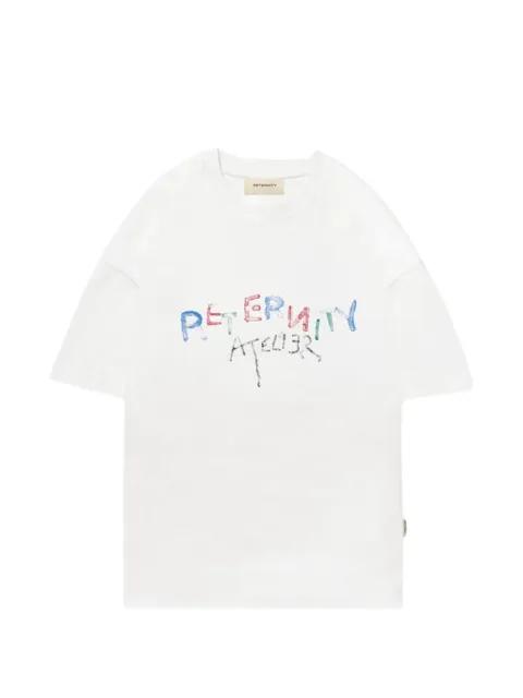 L'Expression logo-print cotton T-shirt by RETERNITY