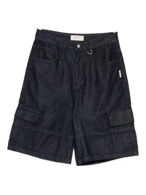 cargo-pocket denim shorts by RETERNITY