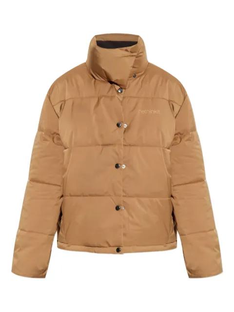 button padded puffer jacket by RETHINKIT STUDIOS