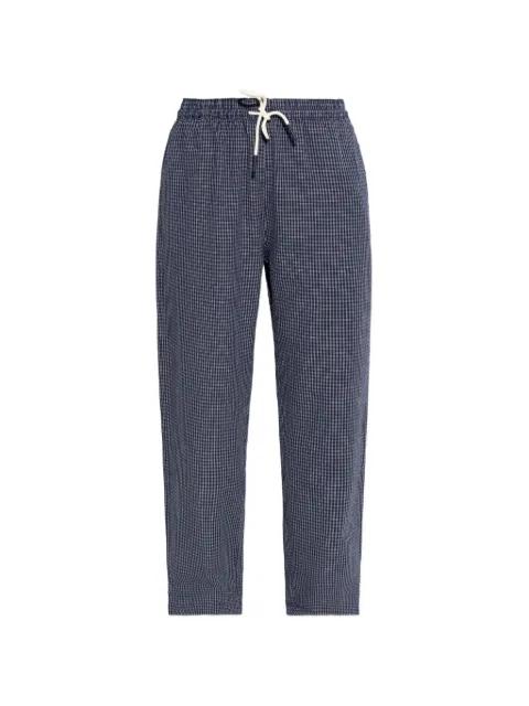 checked trousers by RETHINKIT STUDIOS