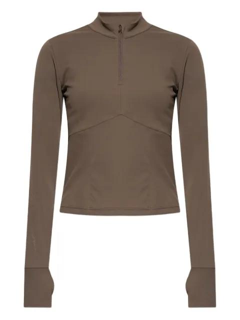 high-neck half-zip top by RETHINKIT STUDIOS