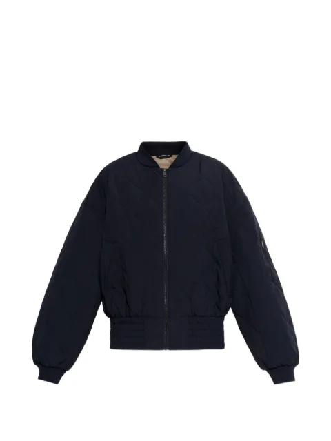quilted bomber jacket by RETHINKIT STUDIOS