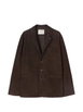 suede single-breasted blazer by RETORI