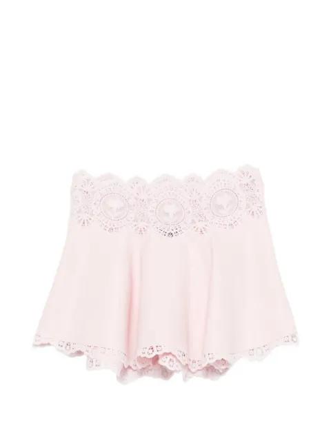 Dandie lace-trim mini skirt by RETROFETE