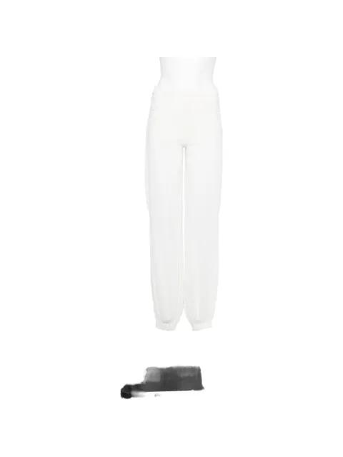 Devyn pointelle-knit trousers by RETROFETE