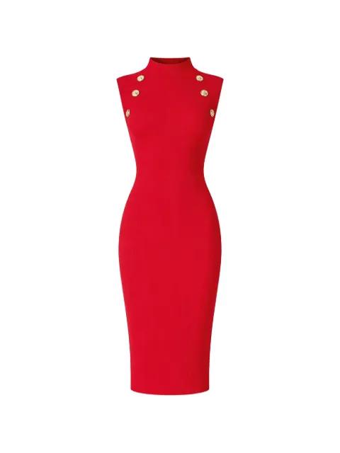 Nunzia button knit midi dress by RETROFETE