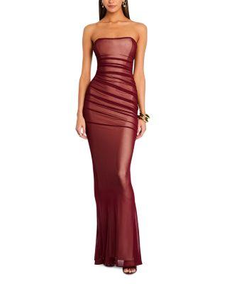 Quintessa Strapless Mesh Dress by RETROFETE