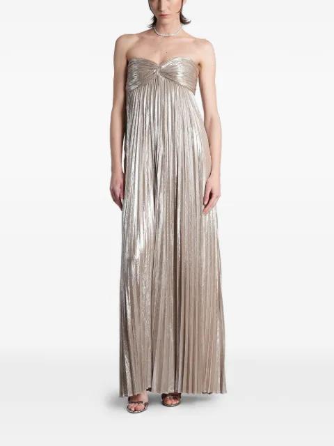 Zoa pleated maxi dress by RETROFETE