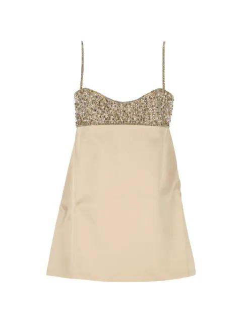 mini crystal-embellished A-line dress by RETROFETE
