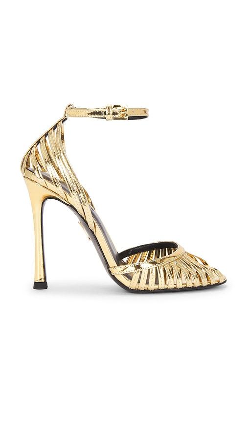 retrofete Analu Heel in Metallic Gold by RETROFETE