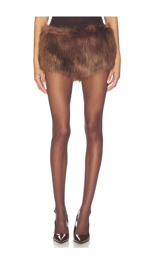 retrofete Arista Shorts in Brown by RETROFETE