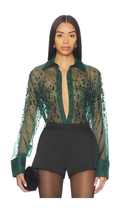 retrofete Aubriella Shirt in Green by RETROFETE